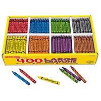 Best-Buy Large Crayons - 8 Colour Box